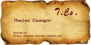 Theiss Csongor névjegykártya